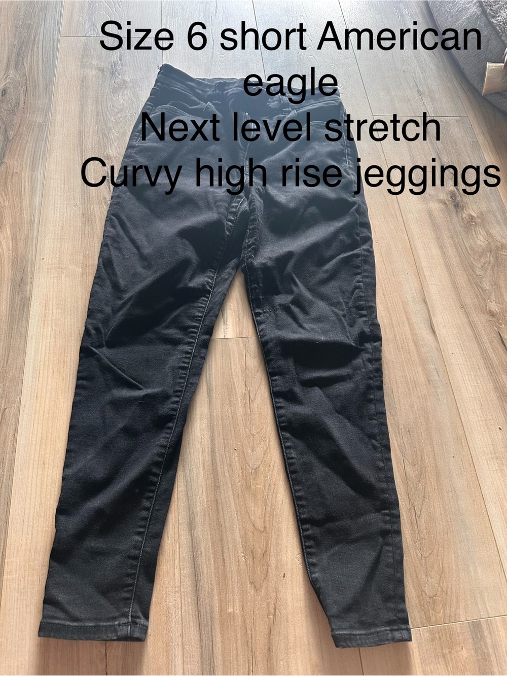American Eagle Outfitters Black Curvy High-Rise Next Level Stretch Jeggings